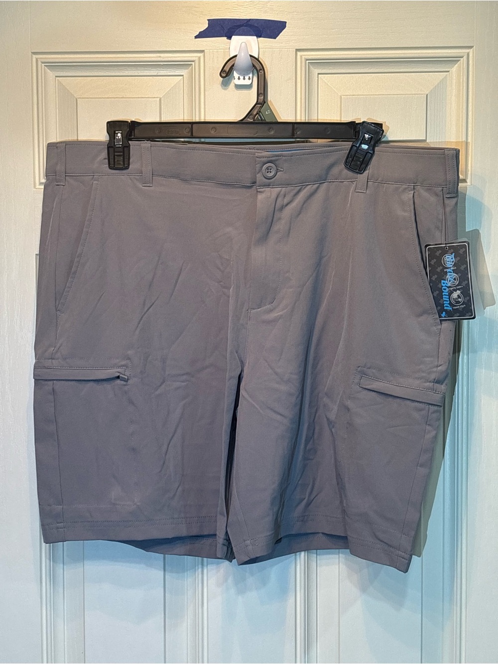 Men's Gray Cargo Shorts - Performance Walkshorts